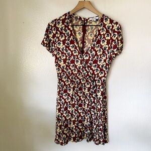 Madewell | Button-Wrap Dress in Viola Floral